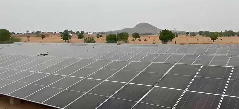 Entrega con éxito un proyecto de montaje solar de 1,6 MW en África