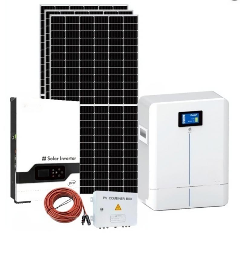 Sistema híbrido de almacenamiento de energía solar de 5KW