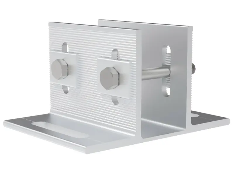 Base solar de aluminio