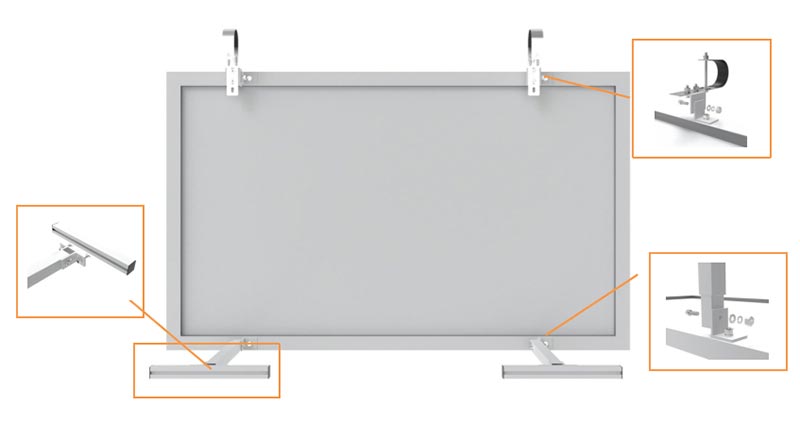 Aluminum Solar Balcony Mount