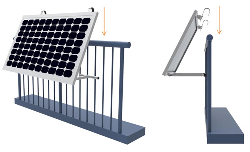 Aluminum Solar Balcony Mount