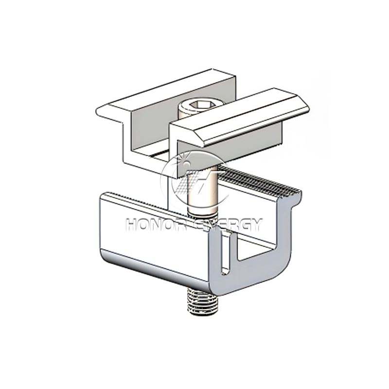 Abrazadera media solar sin taladro