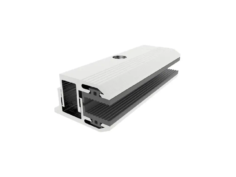 Abrazadera de extremo de película delgada solar