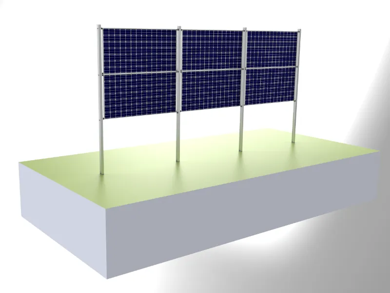 Montaje solar vertical de acero al carbono