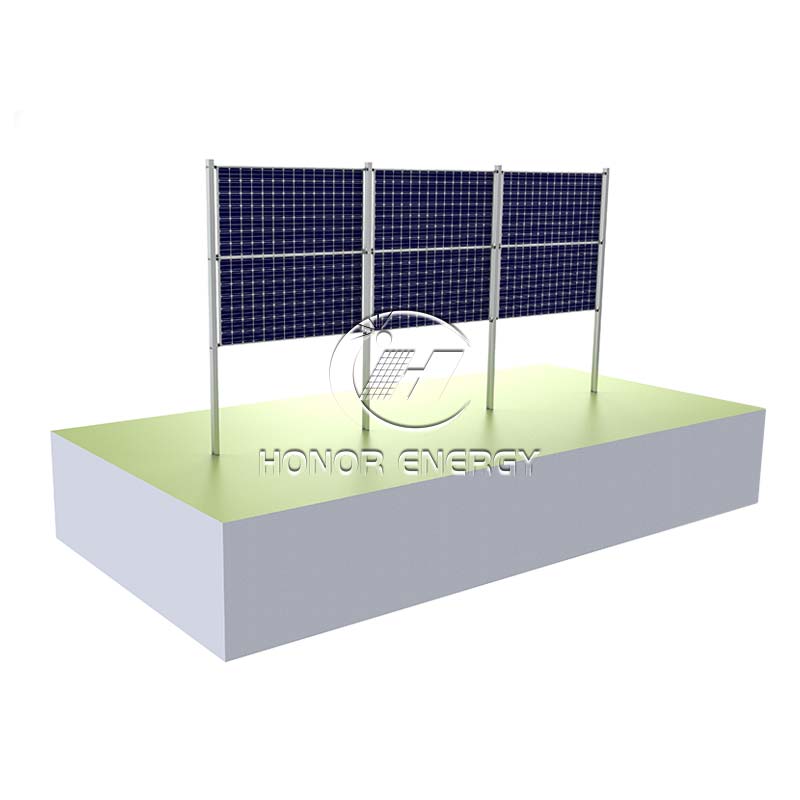 Soporte de acero solar vertical